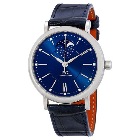 iwc portofino blue dial watch